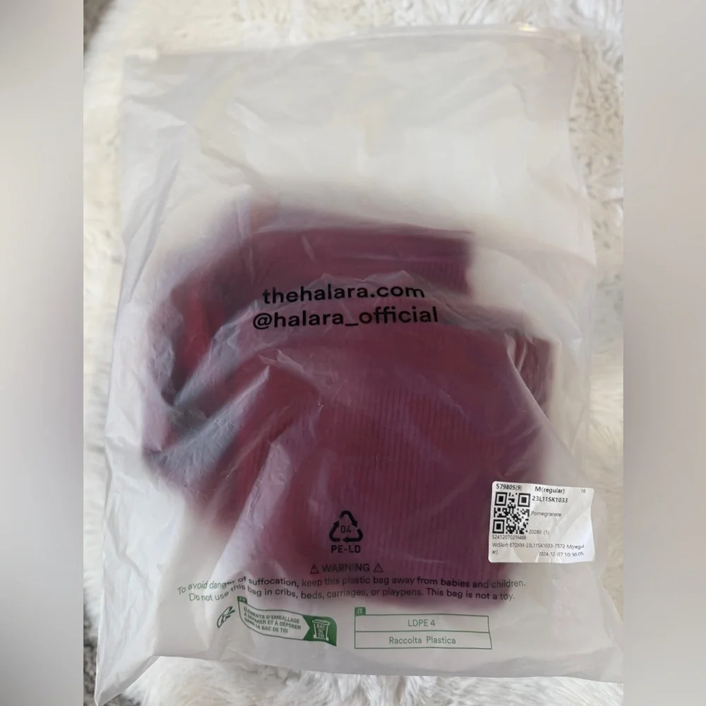 NWT Halara High Waisted 2-in-1 A Line Mini Corduroy Skirt - Picture 11 of 12